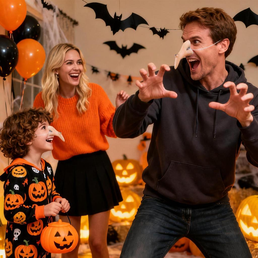 Long Nose Cosplay Realistic Prosthetic Nose for Cosplay Halloween Costume Supplies for Themed Events Mall Events Theatre