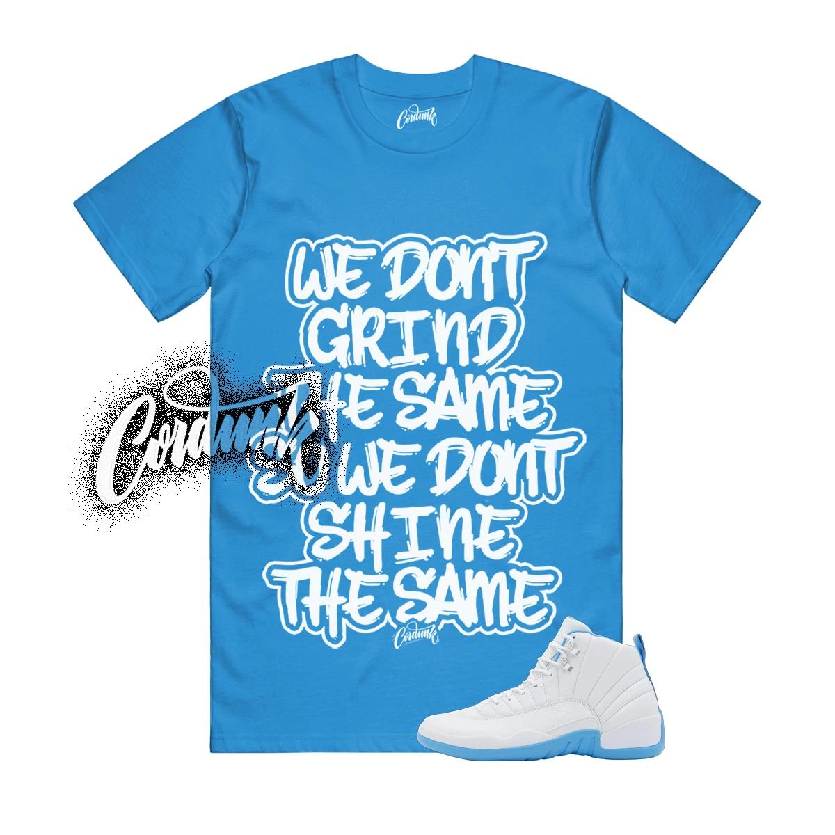 12 Melo White University Blue Emoji T Shirt Match Match DIFF 100