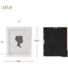 AELS 8x10 Inch Vintage Picture Frame, Elegant Antique Photo Frames with Glass Front, Photo Display, Tabletop Wall Hanging, Gift Ideas, White and Pink