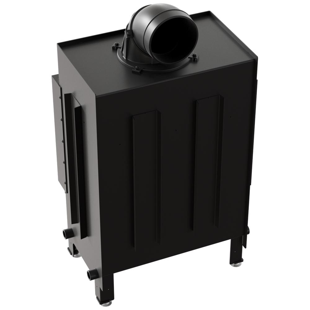 KRATKI LUCY Left Fireplace Insert 12 kW Ø 200 BLACK Built-in Set