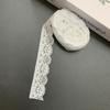 Colorful Elastic Lace Trim 2.5cm Width 10 Yards Length Elastic Lace Ribbon Stretchable Nylon Material Nylon Lace Ribbon