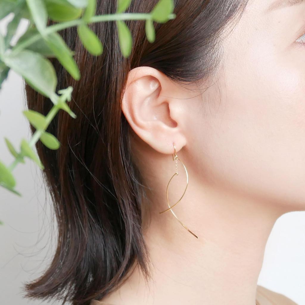 Kuma K10 Yellow Gold Earrings KMJA0086 Yellow Gold [Official] [Vendome Aoyama] [Kengo + MA,YU] [Kengo Kuma]