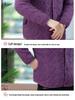 Women's Autumn/Winter Quilted Cotton Jacket for Middle-Aged and Elderly - Stand Collar, Warm, Thickened Design