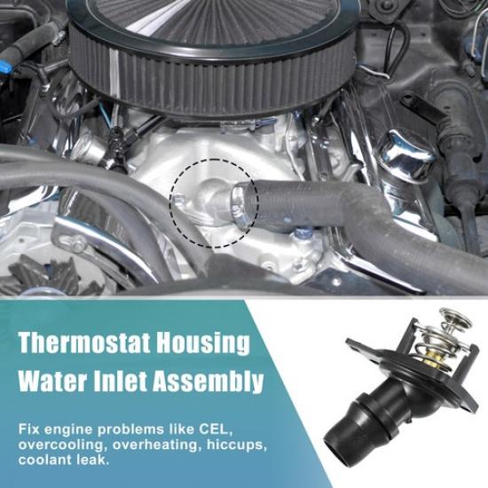 Pack (1) Engine Coolant Thermostat Housing Assembly For Honda Accord 2003-2007