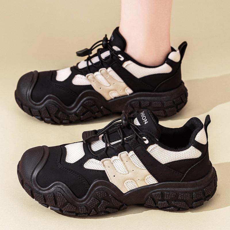 Scarpe Donna Dad Chunky Retro da Escursionismo Casual Punta Larga Versatili Stile di Nicchia