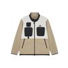Velvet Jackets Unisex Khaki Stand Collar Moderate 6DB42133-DB