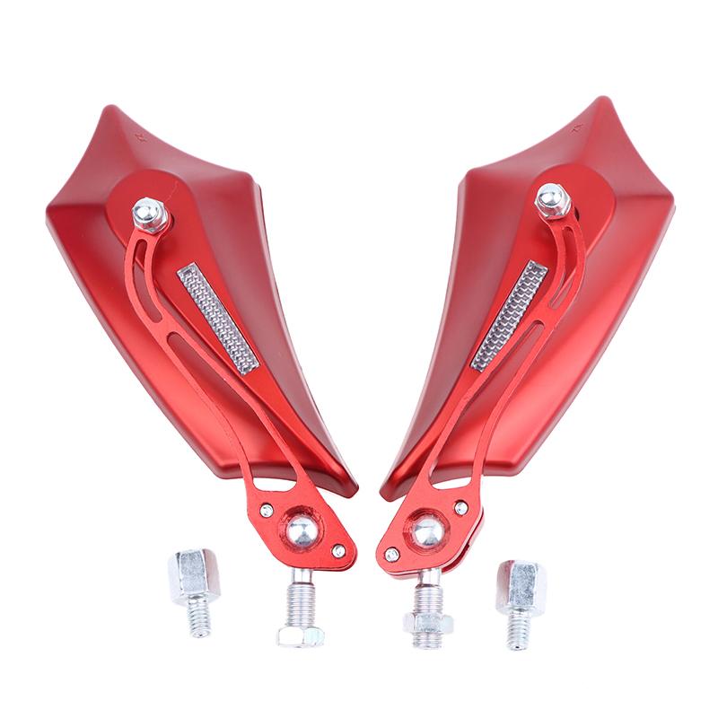Universal Motorcycle Motorbike Bike Rear View Side Scooter ATV Bicycle Rearview Mirrors Retrofit Decorations