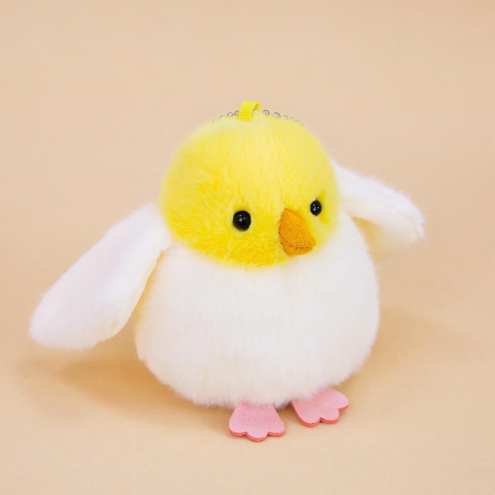 Collection Elf Bird Dolls Key Ring Fluffy Animal Birds Bag Pendant  Backpack Decoration