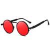 Classic New Punk Sunglasses Women Anti-Reflective Mirror Round Metal Sun Glasses Vintage Men Driving Glasses UV400