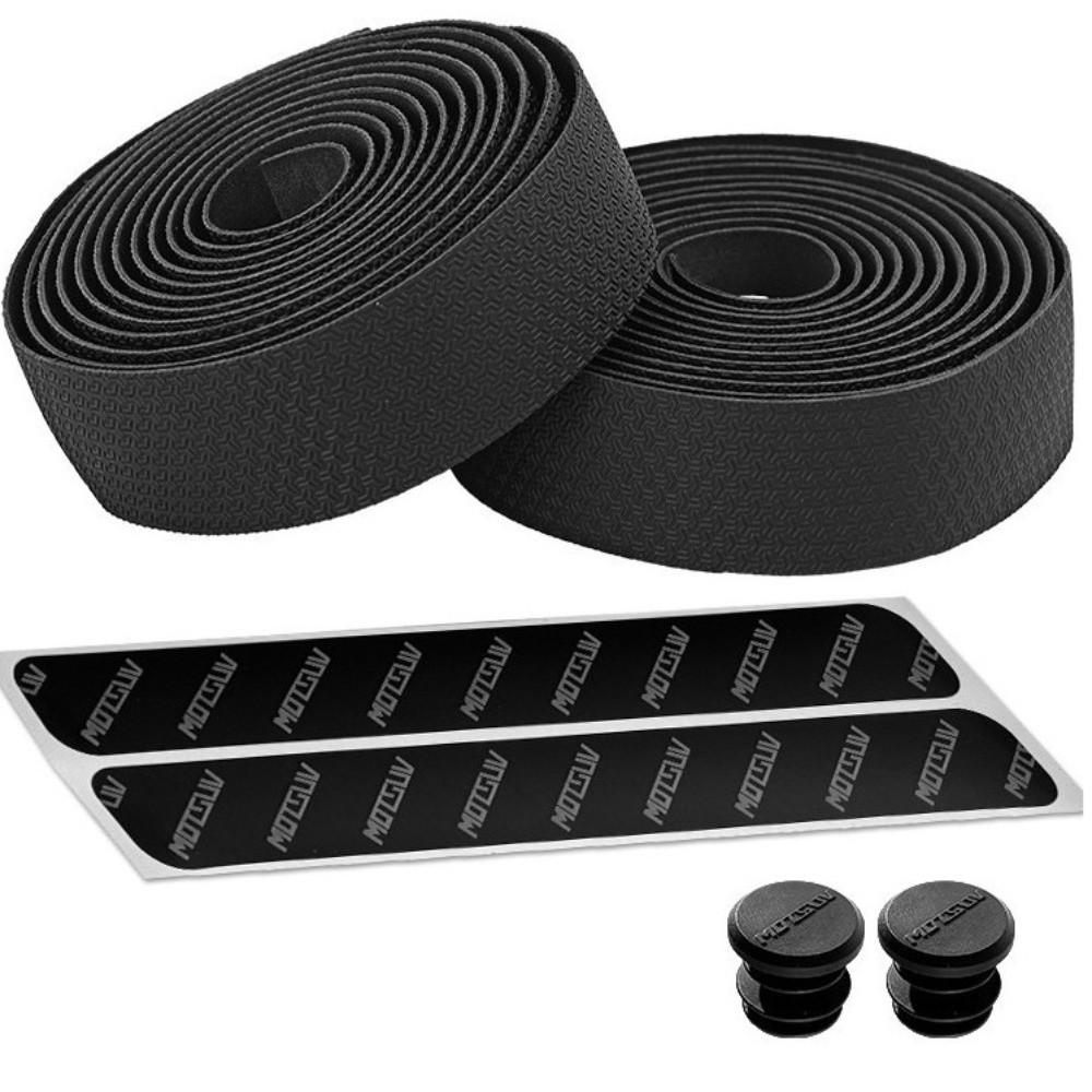 Shockproof Bike Bar Tape with End Plugs Bicycle Handlebar Tape Road Bike Handlebar Tape  Fixie
