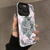 Retro Cupid Mermaid Phone Case For iPhone 15 14 13 12 11 Pro Max X XS 7 8 Plus SE 2 3 Lens Protection Cover Electroplated Shell