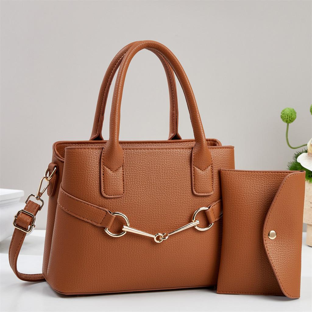 Fashionable Pu Tote Bag With Padded Pouch And Multiple Compartments For Work