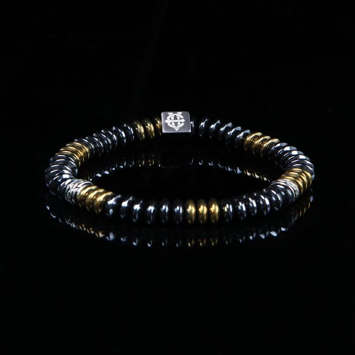 Eightvolume Ev Flat Bead Bracelet(B&G)