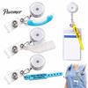 Nurse Appreciation Gift Ideas Retractable Badge Reel, 360 Degree Rotating Funny Medical Hospital Staff Holder Device Pendant, Creative Durable for ID
