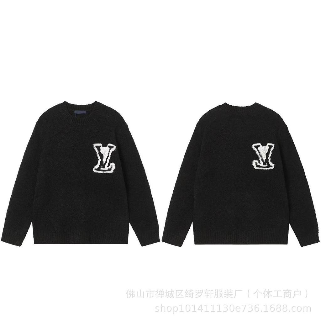 LV New Logo Unisex Casual Loose Sweater - Versatile Lazy Style