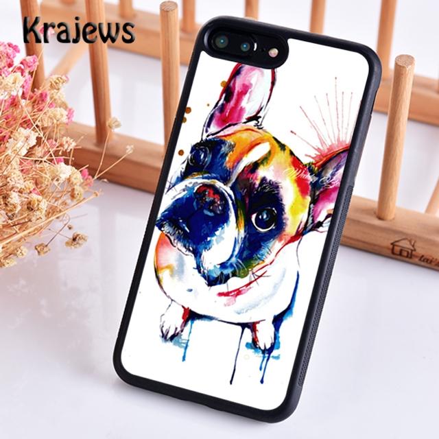 Krajews Cute Funny French Bulldog Phone Case Cover For iPhone 17 Air 16 15 14 plus 11 12 pro max coque Fundas