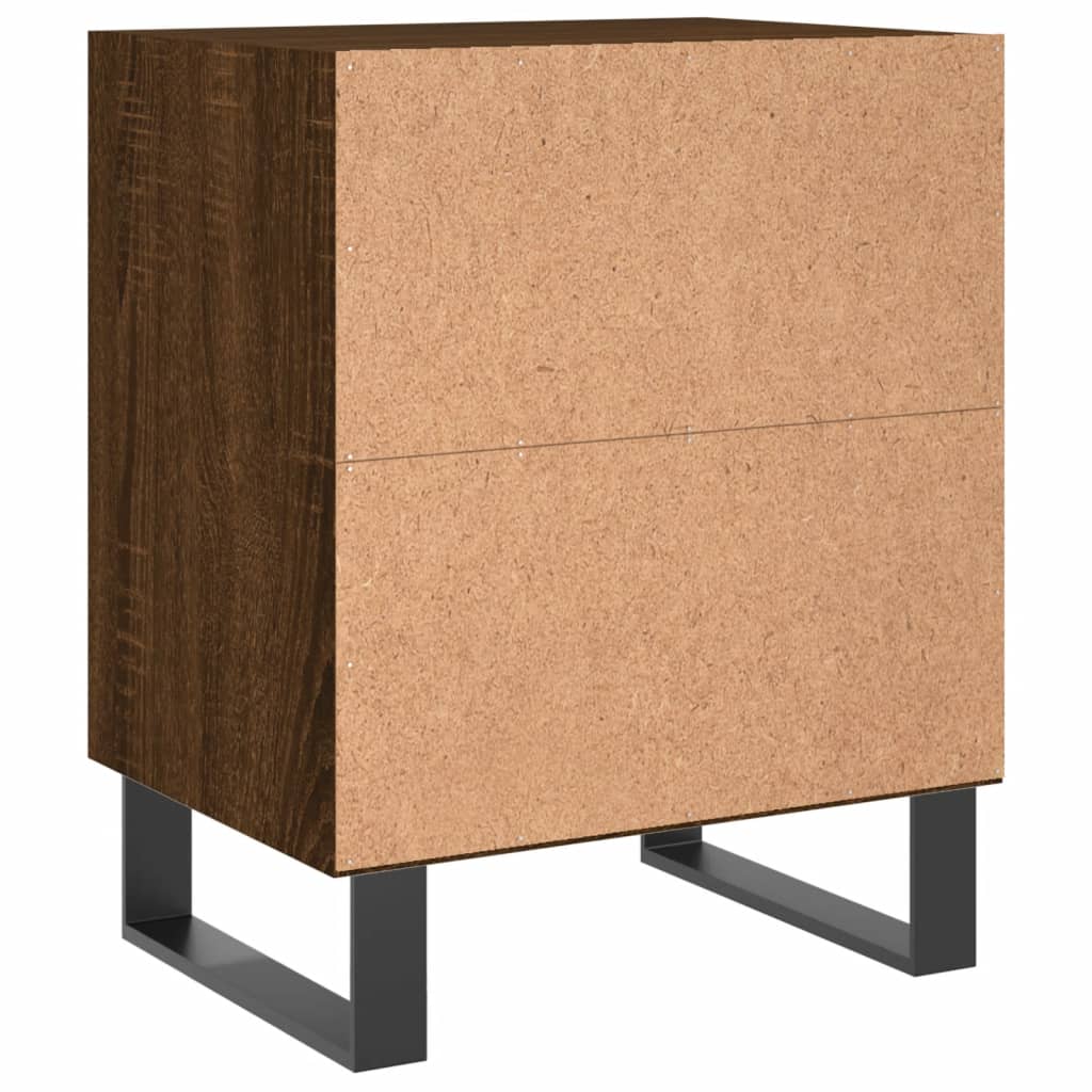 Nightstands 2 pcs. Brown Oak Look 40 x 30 x 50 cm Engineered Wood