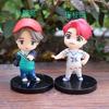 7 sztuk Toppery na tort BTS Zestaw postaci Figurki Akcji Zabawki, Mini Figurki Lalki BTS Akcesoria na Imprezę Urodzinową Samochód Biurko Dekoracje Urodzinowe BTS