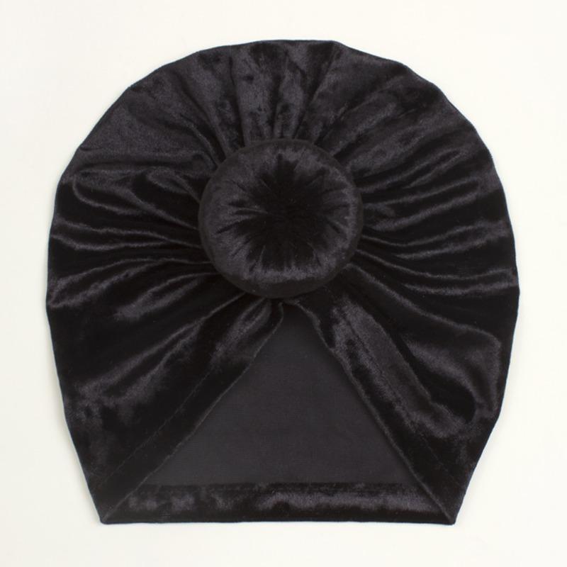 Autumn and winter baby new skin-friendly golden velvet hat, children's soft and delicate pullover hat, baby hat