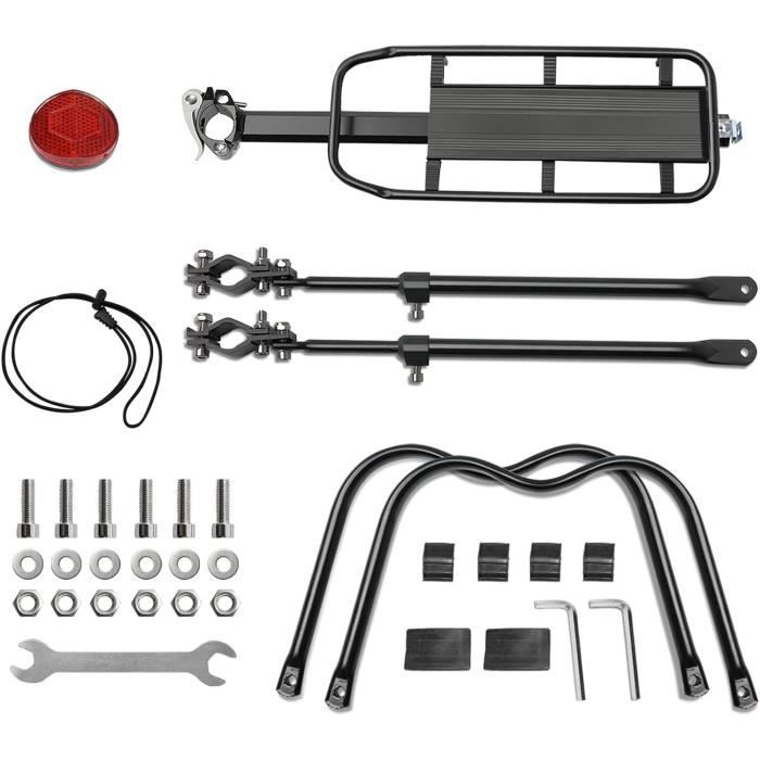 Porte-bagages arrière de vélo - MAIKEHIGH - Réglable - Alliage d'aluminium - Résistant aux intempéries