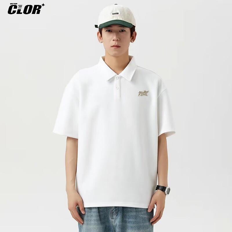 

CLOR Men s Ice Silk Cooling Printed Polo Shirt PL03 XL