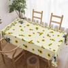 Sunflower Bee Topic Rectangle Tablecloth for Table Decor Kitchen Dining Waterproof Reusable Tablecloths for Table Holiday Party