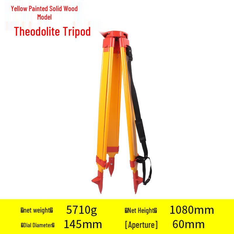 Aluminum Alloy Level Theodolite with Wooden Tripod - Drop-resistant for Engineering Surveying
