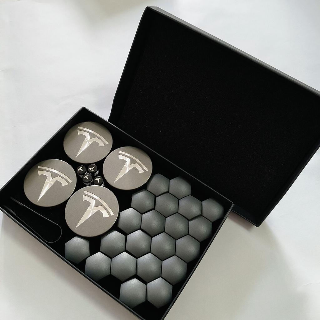 TYTU6 56/57MM 4pcs 25PCS 29PCS for Tesla Model 3 S/X ModelY 2025Juniper Badge Covers Hub Caps Hub Center Caps Auto Accessories Style