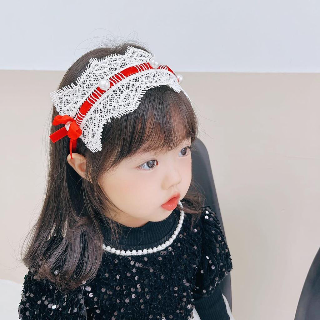 French Retro Princess Lace Pearl Lolita Headband & Hair Accessories
