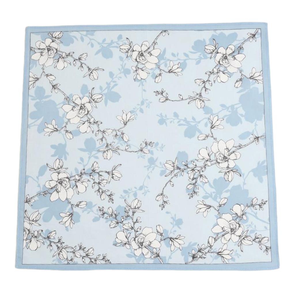 1PC Women Hankies Printing Flowers Hanky Florals Absorbent Cotton Handkerchief