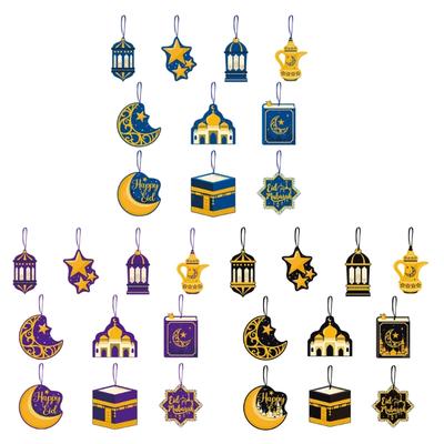 10 יחידות/סט קישוטי עיד מובארק תלויים קישוטי רמדאן מובארק קישוטי עיד רמדאן כרים מסגד שלט קיר