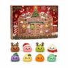 Christmas Dumpling Advent Calendar 24 Days Countdown Dumpling Squishy Stress Relief Fidget Festive Party Favor Gifts