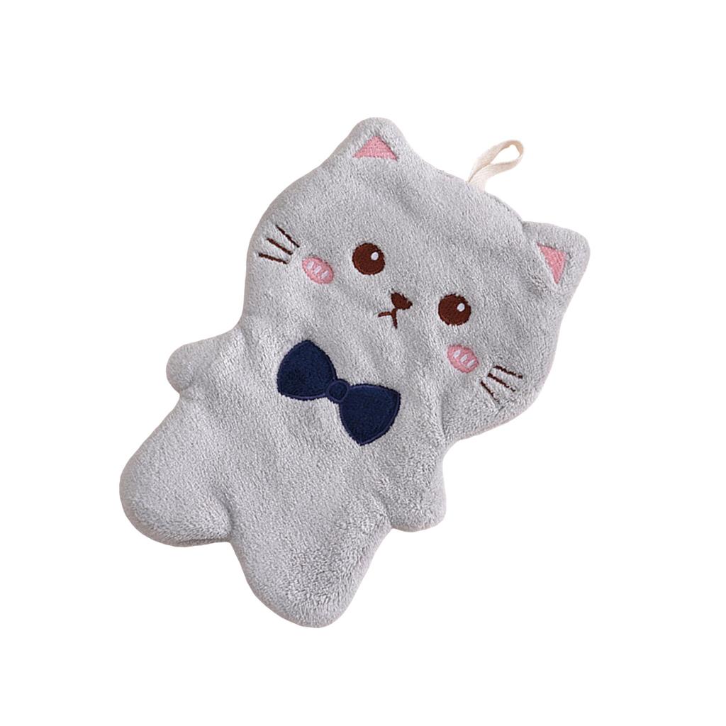 Animal Themed Kids Hand Towels Soft Absorbent Polyester Quick Drying for Kitchen and Bathroom