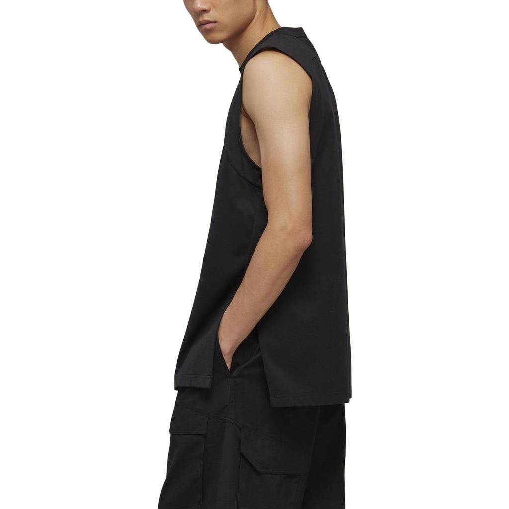 Y-3 SS23 Casual Sleeveless Solid Color Loose Commuter Vest Unisex Tops Black HY1255