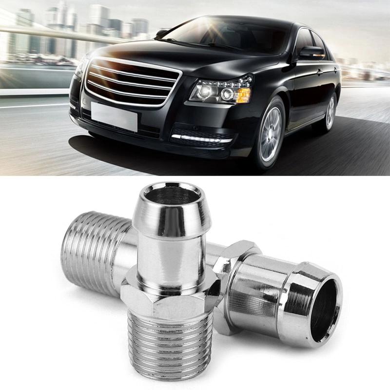 12 Inch Stainless Steel NPT Heater Hose Fittings for Chevy Engines 283 305 307 327 350 383 400 OEM Compatible Design
