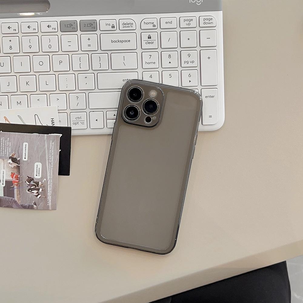 Photo Frame Solid Color Transparent Suitable for 14promax Mobile Phone Case Apple IPhone 16 Full Coverage 12 Suitable for 13 Silicone 15