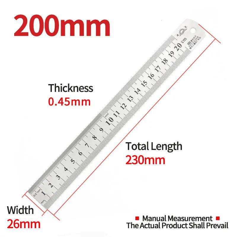1-15mm Wedge Feeler Gauges For Measurement Clearance Ruler Gap Ruler Filler Gauge Measuring Probes Thickness Meter Steel Ruler Steel Ruler 200mm