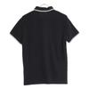 Moncler Black Pique Polo Shirt Tops S blackUsed