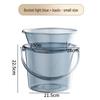 Portable Plastic Bucket and Basin Set