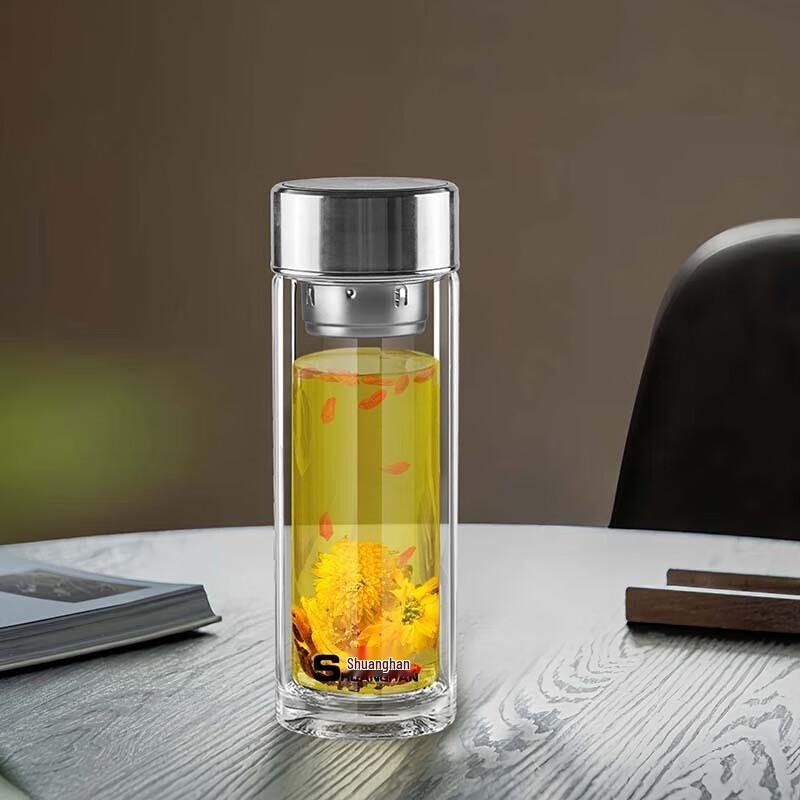 

Shuanghan SH-2394 Double-Layer Borosilicate Glass Cup