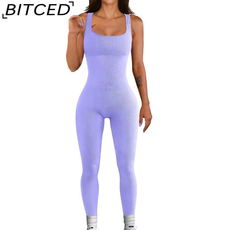 BITCED Combinaison Femme Automne/Hiver Décolleté Carré Push-Up Coupe Moulante Sexy