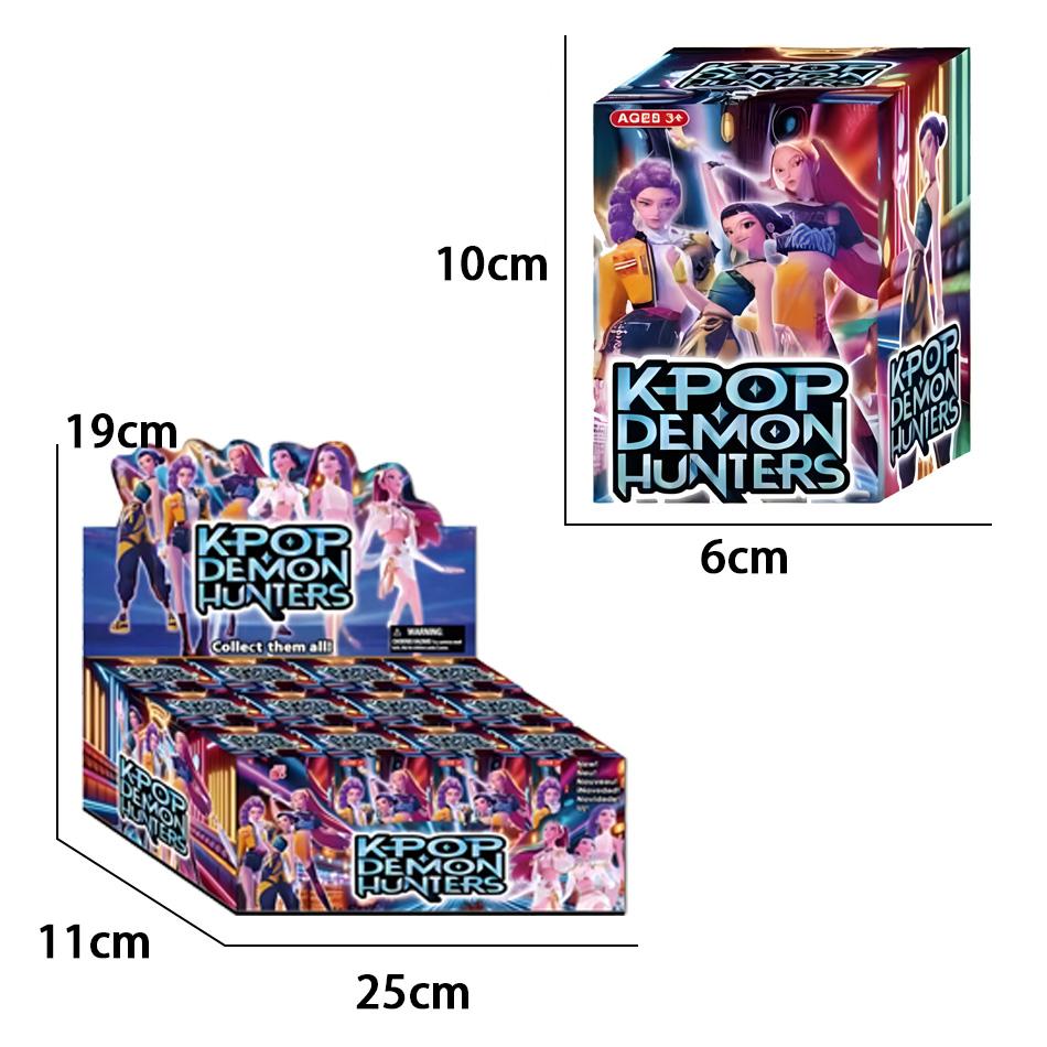 18-Pack Blind Box Anime Demon Hunters Girls Action Figures Rumi Mira Zoe Figuras De PVC Collectible Toys 5.3-11.5cm