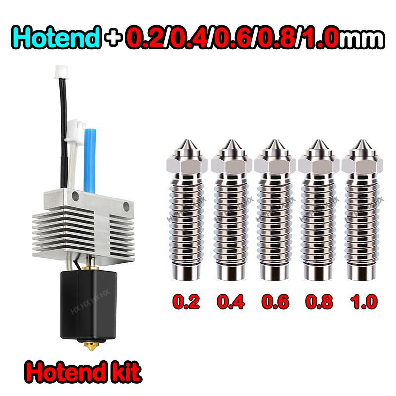 For Elegoo Neptune 4 Plus/Neptune 4 Max 3D Printer Print Head 24V 80W Hotend Kit Ceramic Heating Rod Extruder Head Nozzle