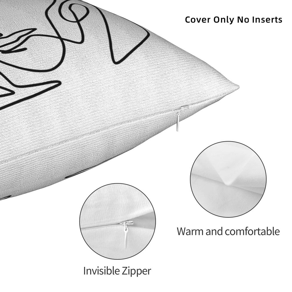 Picasso Abstraktes Gesicht Kissenbezug Polyester Kissenhülle Dekorationen Kissenhülle Wohnzimmer Dropshipping 45X45cm