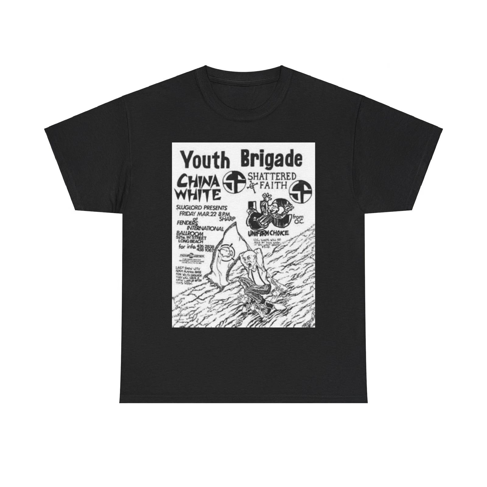Youth Brigade Vintage Punk Rock Flyer Unisex Heavy Cotton Tee L