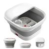 GOQRAQ Foot Bath with Heat Retention Function, Foldable Electric Foot Bath, Foldable Foot Bath Bucket with Lid, Bubble Function, Compact Storage, Spac