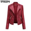 Spring and Autumn Women's Leather Jacket Short Jacket Slim Thin Section Leather Jacket Ms. Biker Clothing