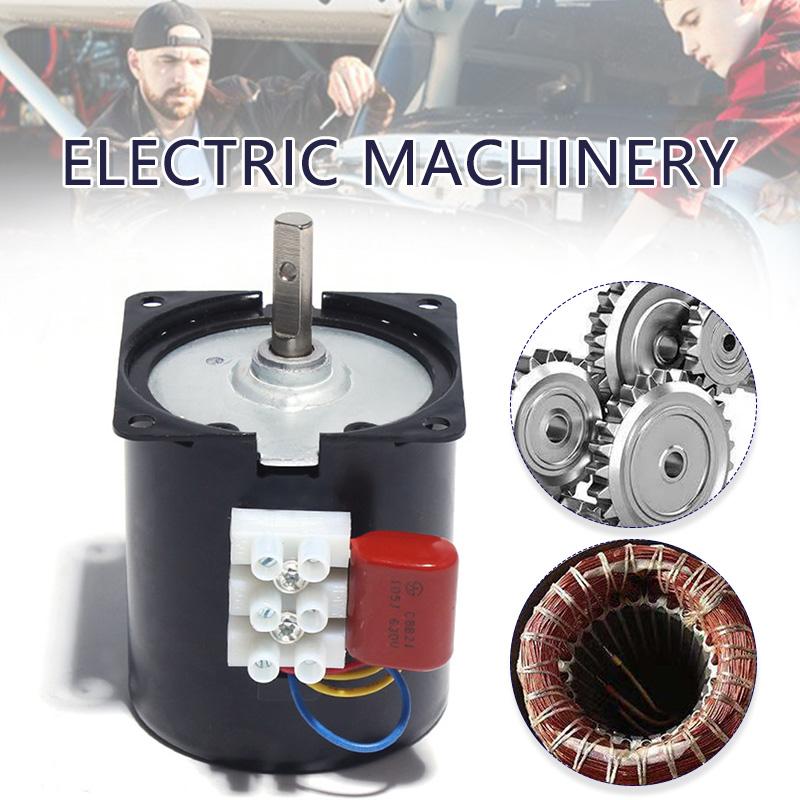 220V AC 14W Micro Gear Motor 60KTYZ 50Hz Permanent Magnet Synchronous Gear Motor Low Speed 2.5rpm