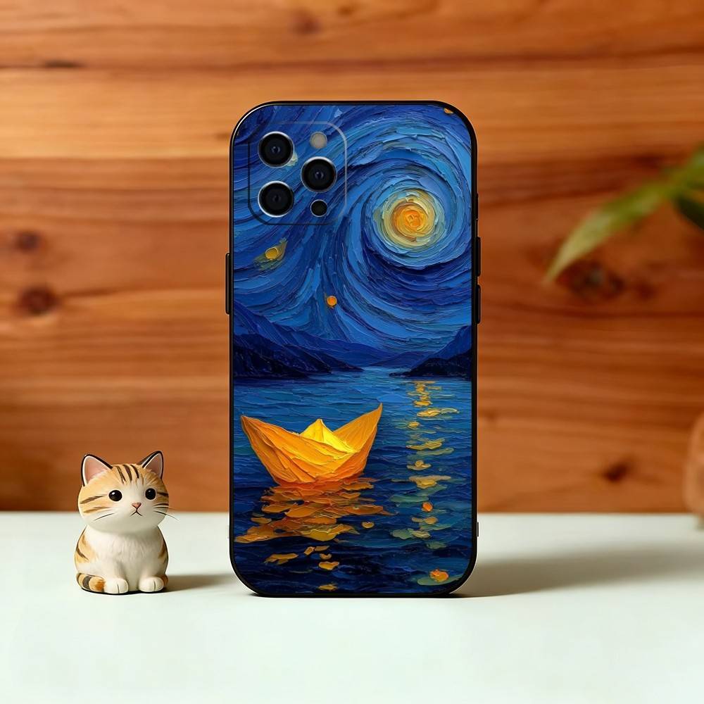 T-The S-Starry N-Night Phone Case Silicone Soft For IPhone 17 16 15 14 13 12 11 X XR Plus Pro Max Plus
