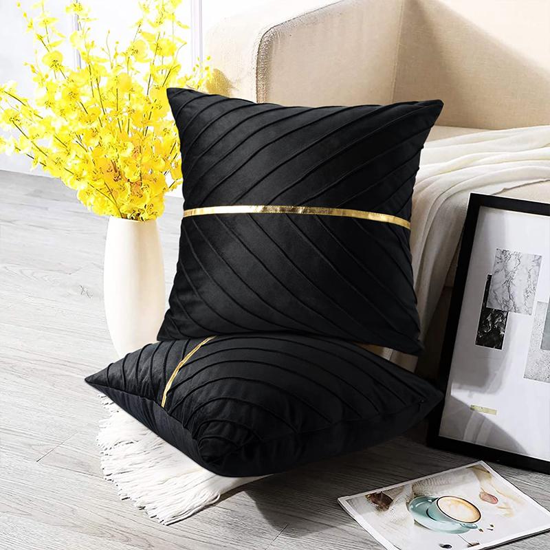 Velvet Cushion Cover 45 X 45 Cm Sofa Cushion Seat Cushion Cover Living Room Bedroom Office Car Sofa Decorative Cushion
